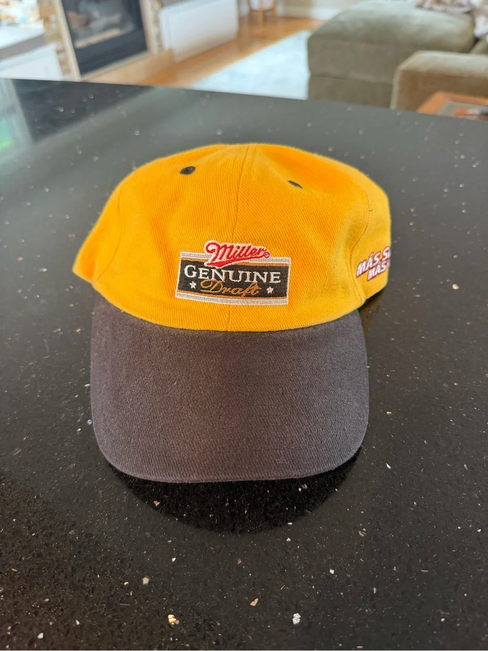Miller Genuine Draft Two-Tone Baseball Cap - Yellow & Black